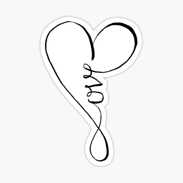 Love Heart Valentin Sticker