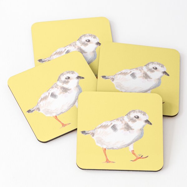 Item preview, Piping plover walking in the sand, hand painted watercolor artwork designed and sold by art-elodie-g.