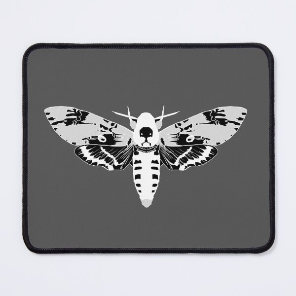 Item preview, Copy of Black and white line art death hawk moth designed and sold by Moth-Oak.