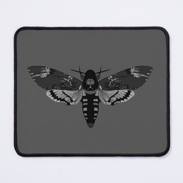 Item preview, Copy of grey line art death hawk moth designed and sold by Moth-Oak.
