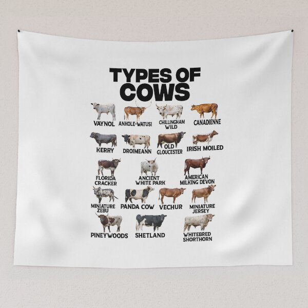 Item preview, Types Of Cows Cattle Of The World Cow Cattle Cows Farmer 2025 designed and sold by jaggyboy.