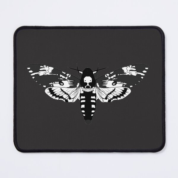 Item preview, Copy of black and white line art death hawk moth designed and sold by Moth-Oak.