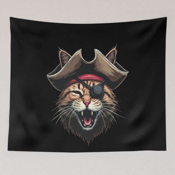 Item preview, pirate cat designed and sold by Digital Art and Funny Pets.