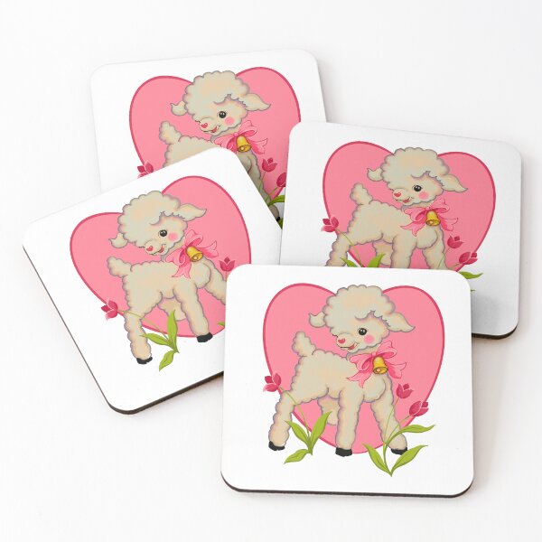 Item preview, Cute Valentine Lamb designed and sold by Wildinkstudiouk.