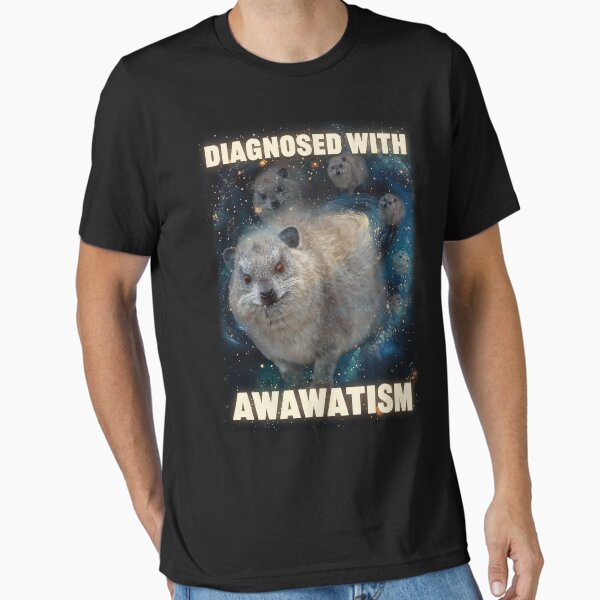 Item preview, Diagnosed With Awawatism Rock Hyrax designed and sold by mrhyrax.