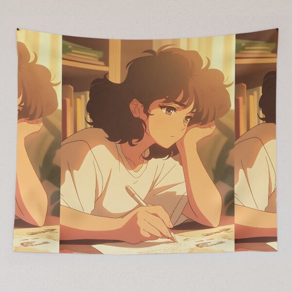 Item preview, Cozy Lofi Girl Study Time designed and sold by bapupa.
