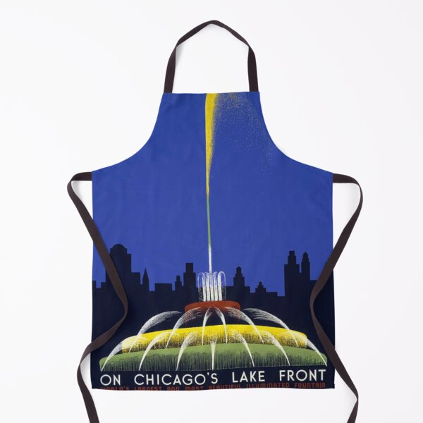 Item preview, WPA poster of Buckingham Fountain, Chicago designed and sold by The Artful Horse.