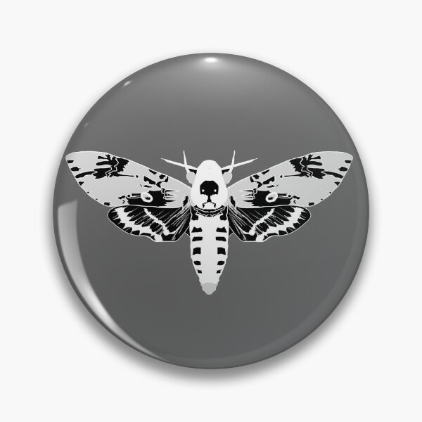 Item preview, Copy of inverted black and white death hawk moth designed and sold by Moth-Oak.