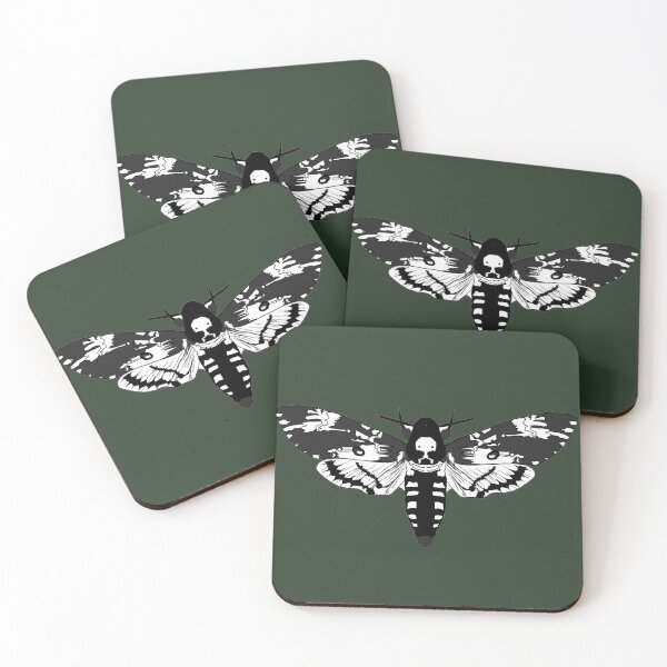 Item preview, Copy of black and white Digital painting death hawk moth designed and sold by Moth-Oak.