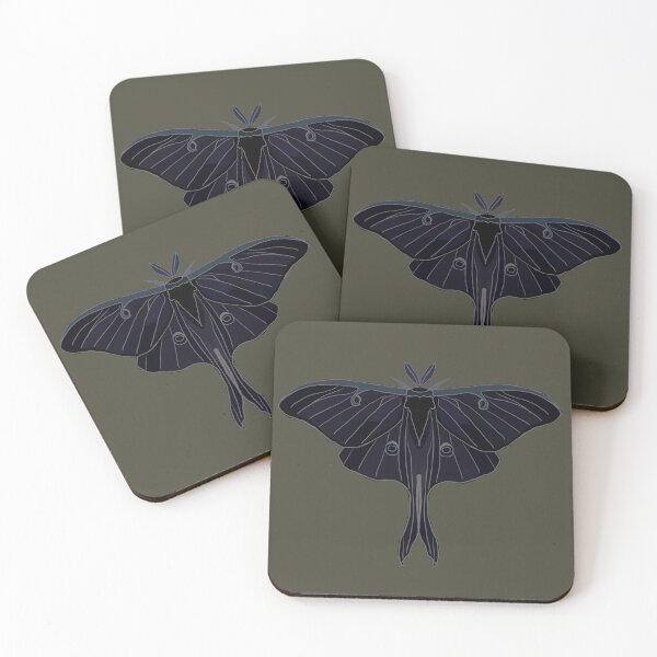 Item preview, black Luna Moth designed and sold by Cedartown.