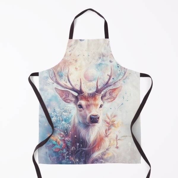 Item preview, Cosmic Stag Surrounded by Heavenly Leaves designed and sold by AshiraCreations.