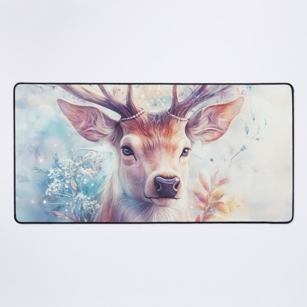 Item preview, Cosmic Stag Surrounded by Heavenly Leaves designed and sold by AshiraCreations.