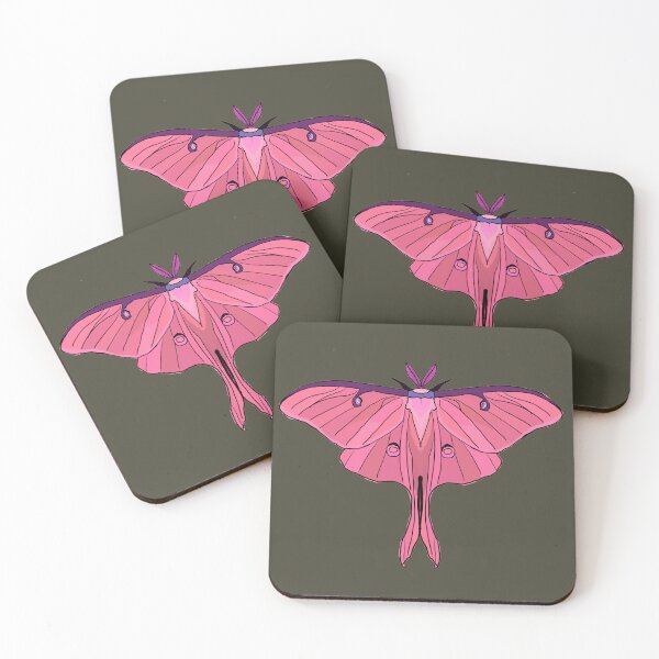 Item preview, pink Luna Moth designed and sold by Cedartown.