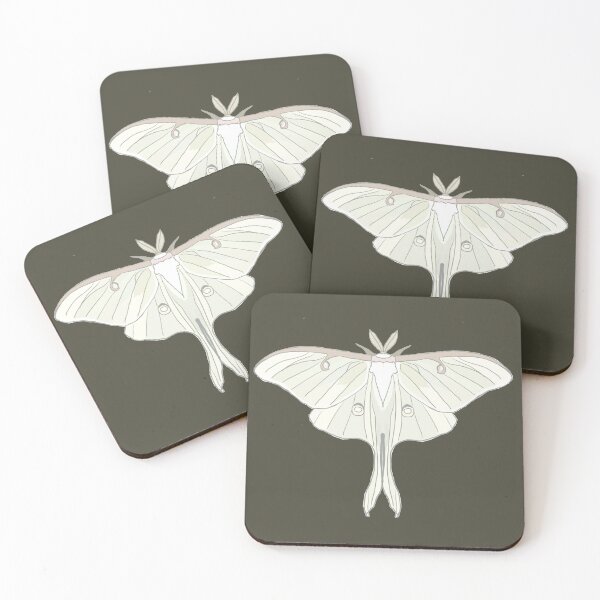 Item preview, white Luna Moth designed and sold by Cedartown.