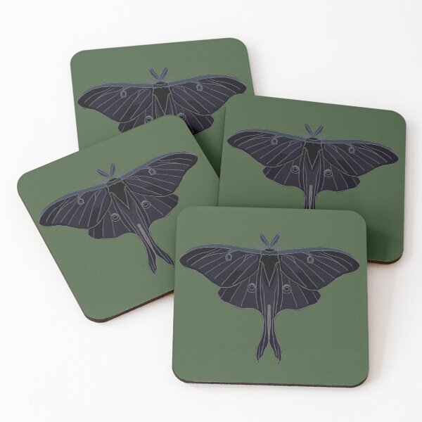 Item preview, black Luna Moth designed and sold by Cedartown.