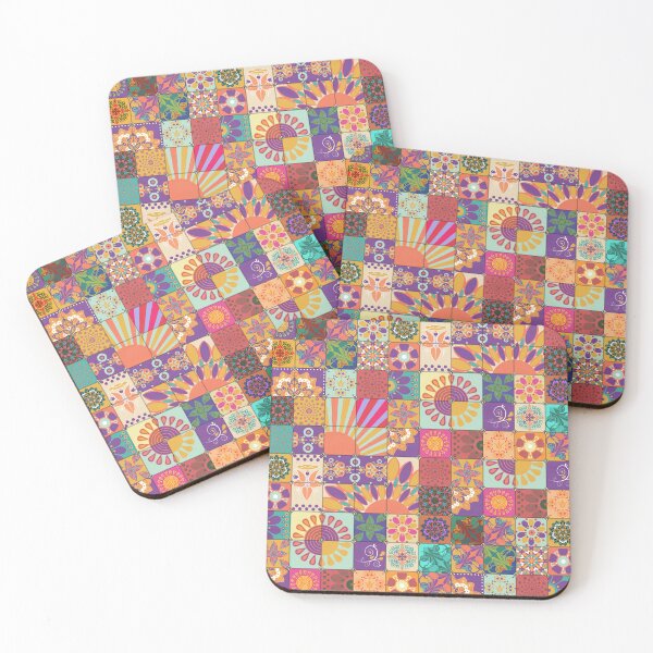 Item preview, Colorful Retro Patchwork designed and sold by J Marielle Designs.