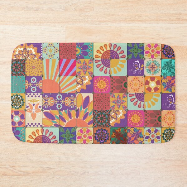 Item preview, Colorful Retro Patchwork designed and sold by J Marielle Designs.