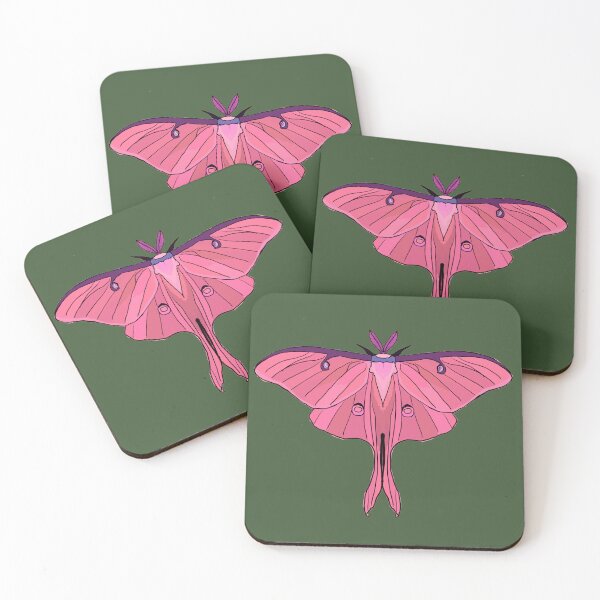 Item preview, pink Luna Moth designed and sold by Cedartown.