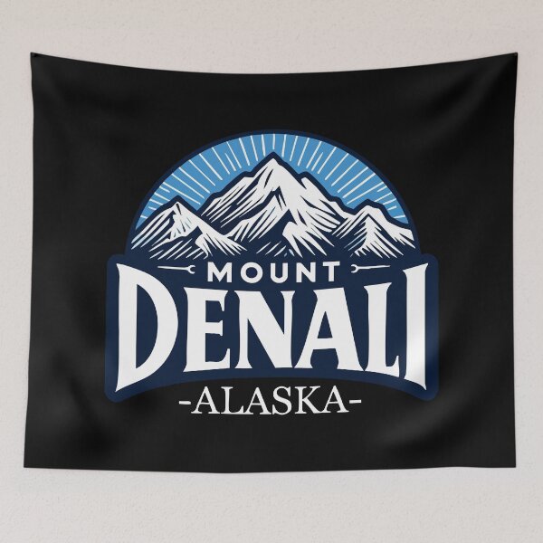 Item preview, Mount Denali Alaska Retro Vintage designed and sold by TomFrontierArt.