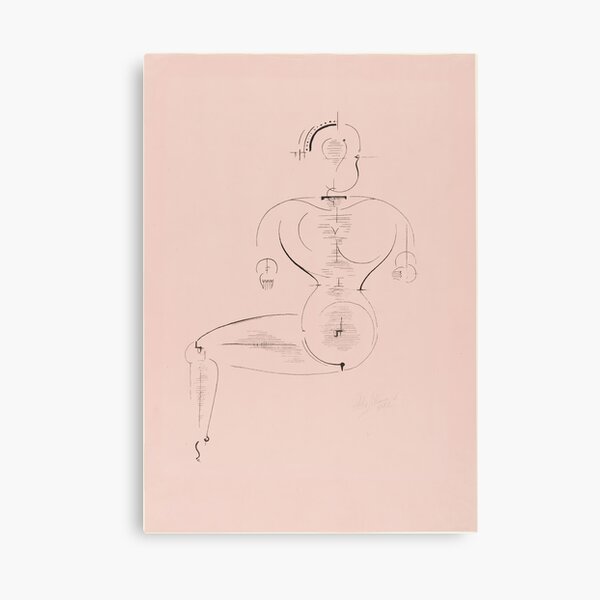 Item preview, Oskar Schlemmer Figure from the Side Figure H2 Seated designed and sold by TeeARTHY.