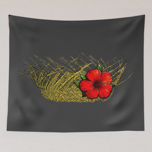 Item preview, Puerto Rico Jibara Pava Hat with Puerto Rican Maga Flower designed and sold by SoLunAgua ..
