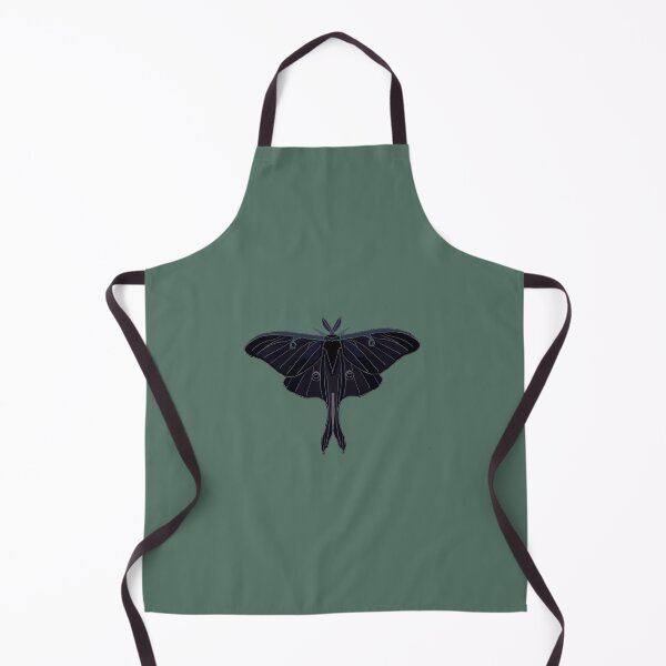 Item preview, black Luna Moth designed and sold by Moth-Oak.