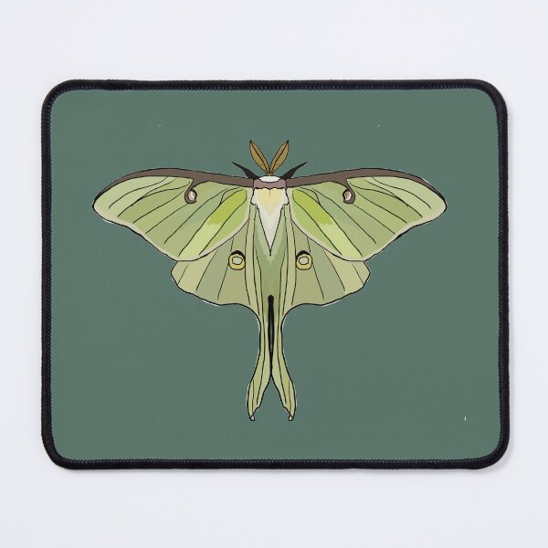 Item preview, green Luna Moth designed and sold by Moth-Oak.
