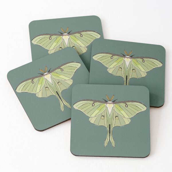 Item preview, green Luna Moth designed and sold by Moth-Oak.