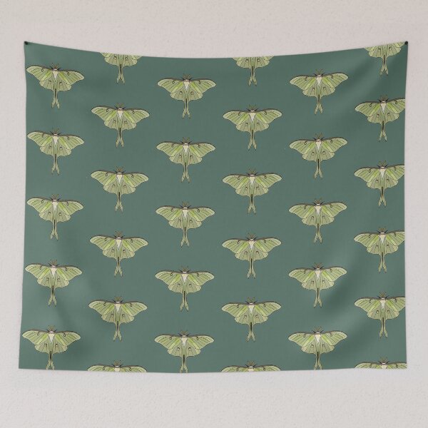 Item preview, green Luna Moth designed and sold by Moth-Oak.