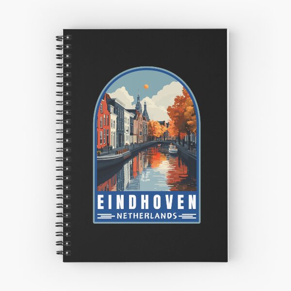 Item preview, Eindhoven in North Brabant Netherlands Vintage Travel Art Landscape designed and sold by MaateoDesign.