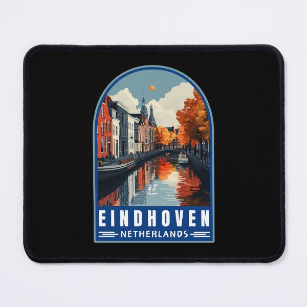 Item preview, Eindhoven in North Brabant Netherlands Vintage Travel Art Landscape designed and sold by MaateoDesign.