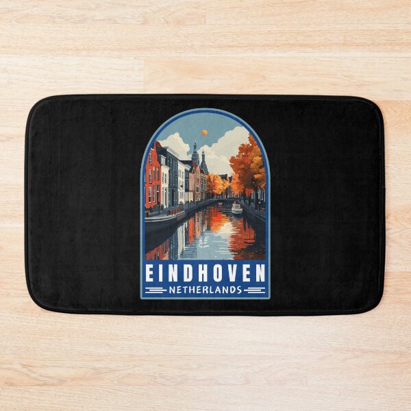 Item preview, Eindhoven in North Brabant Netherlands Vintage Travel Art Landscape designed and sold by MaateoDesign.