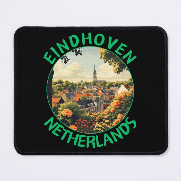 Item preview, Eindhoven in North Brabant Netherlands Retro Vintage Art Emblem designed and sold by MaateoDesign.