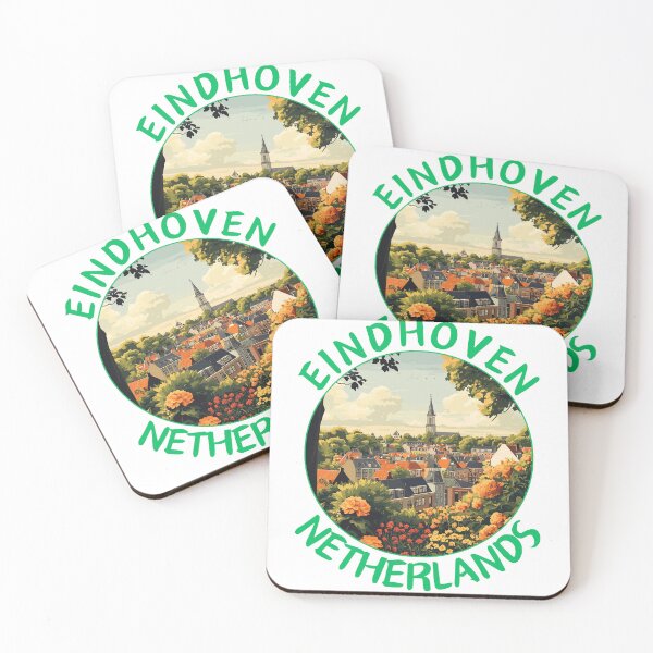 Item preview, Eindhoven in North Brabant Netherlands Retro Vintage Art Emblem designed and sold by MaateoDesign.