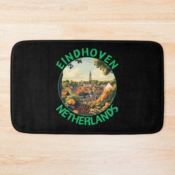 Item preview, Eindhoven in North Brabant Netherlands Retro Vintage Art Emblem designed and sold by MaateoDesign.