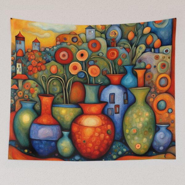 Item preview, Vases of flowers 3 designed and sold by George Hutton Hunter.