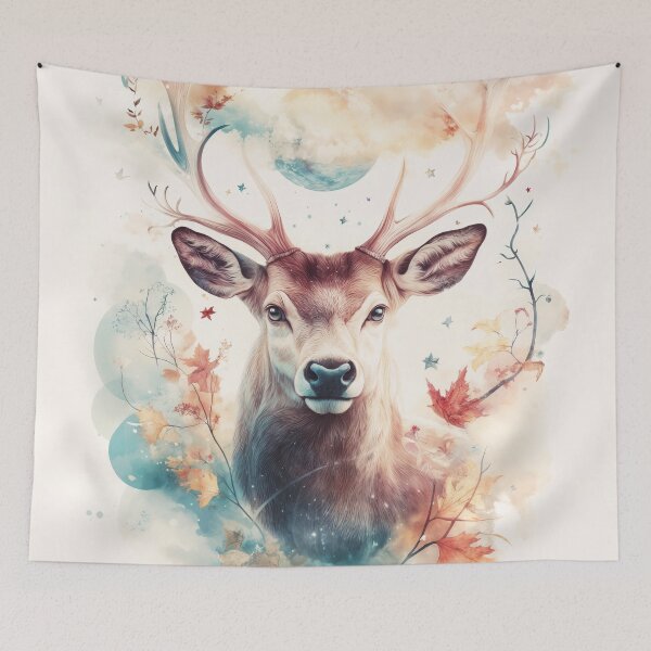 Item preview, Deer of the Stars and Autumn designed and sold by AshiraCreations.