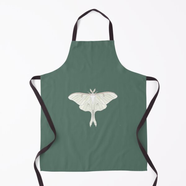 Item preview, white Luna Moth designed and sold by Moth-Oak.