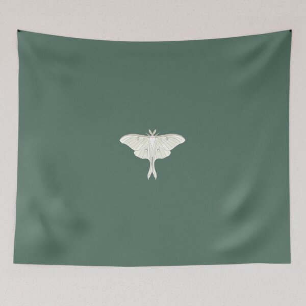 Item preview, white Luna Moth designed and sold by Moth-Oak.