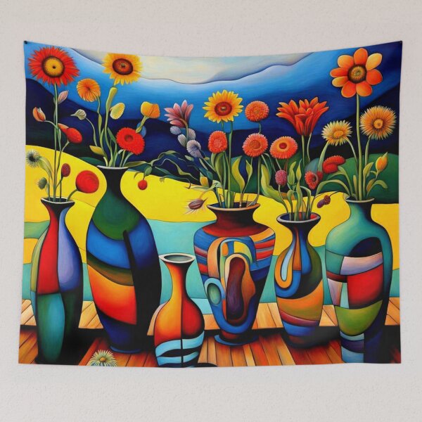 Item preview, Vases of flowers 4 designed and sold by George Hutton Hunter.
