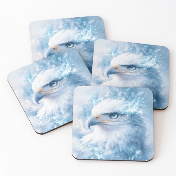 Item preview, Blue-Eyed Eagle Among Frozen Wonders designed and sold by AshiraCreations.