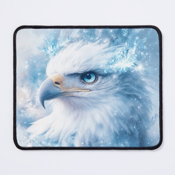 Item preview, Blue-Eyed Eagle Among Frozen Wonders designed and sold by AshiraCreations.