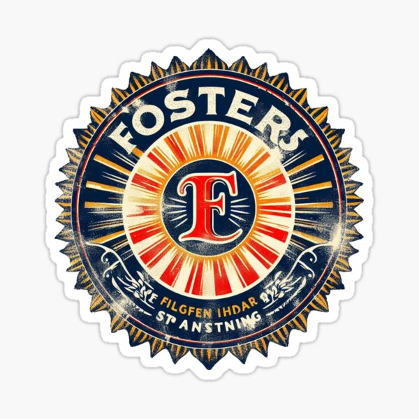 Item preview, Fosters logo weather worn vector Art designed and sold by neildoch.