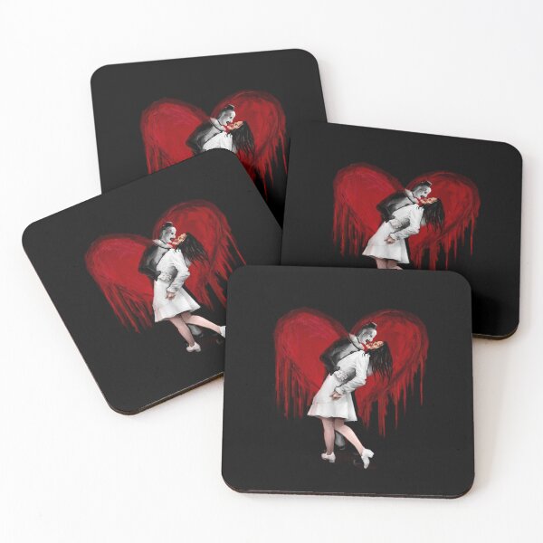 Item preview, Terrifier Valentine's Day Art: Vicky and Art the Clown in Classic Sailor Pose designed and sold by trentnin.