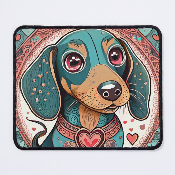 Item preview, Valentine's Day Dachshund 5 designed and sold by Mandalahijo.