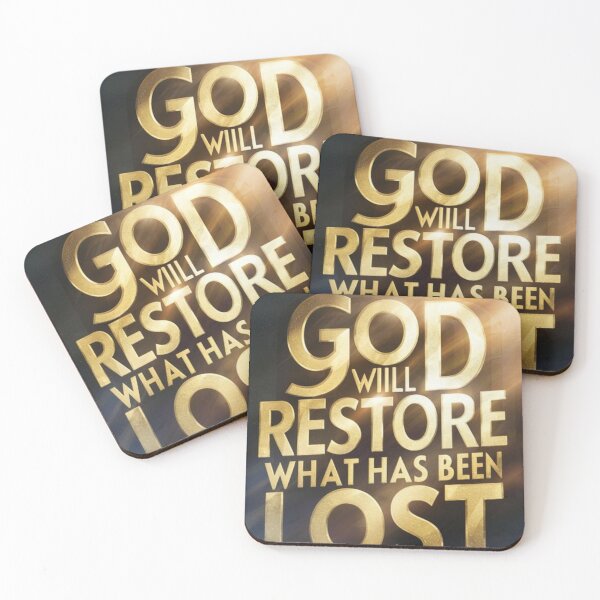 Item preview, "God Will Restore What Has Been Lost – Faith & Hope" designed and sold by Printandpick.
