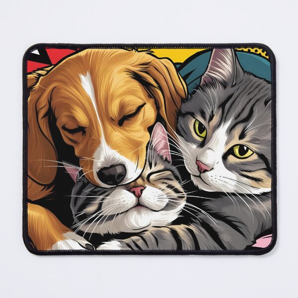 Item preview, Pawsome Pals – Cozy Cat and Dog Cuddles designed and sold by FurRealArt.