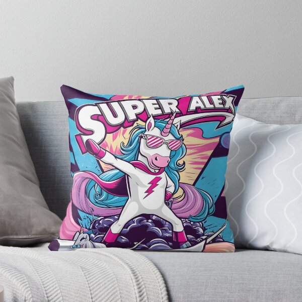 Item preview, Superhero Unicorn – Super Alex Thunder Strikes! designed and sold by WAUZ.