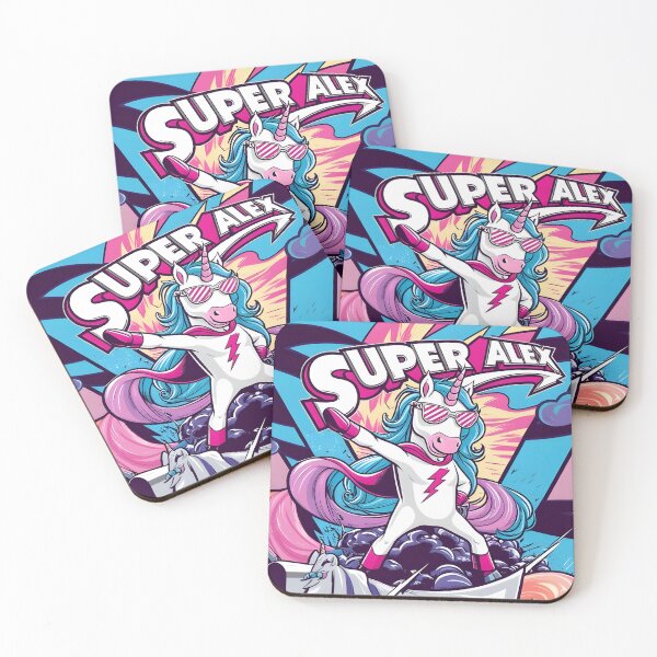 Item preview, Superhero Unicorn – Super Alex Thunder Strikes! designed and sold by WAUZ.