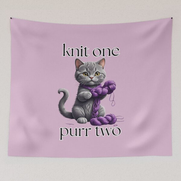 Item preview, Knit One, Purr Two designed and sold by VeryGoodFiber.